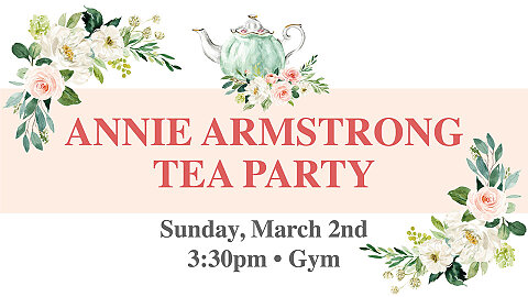 Annie Armstrong Tea