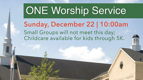 One Worship Service